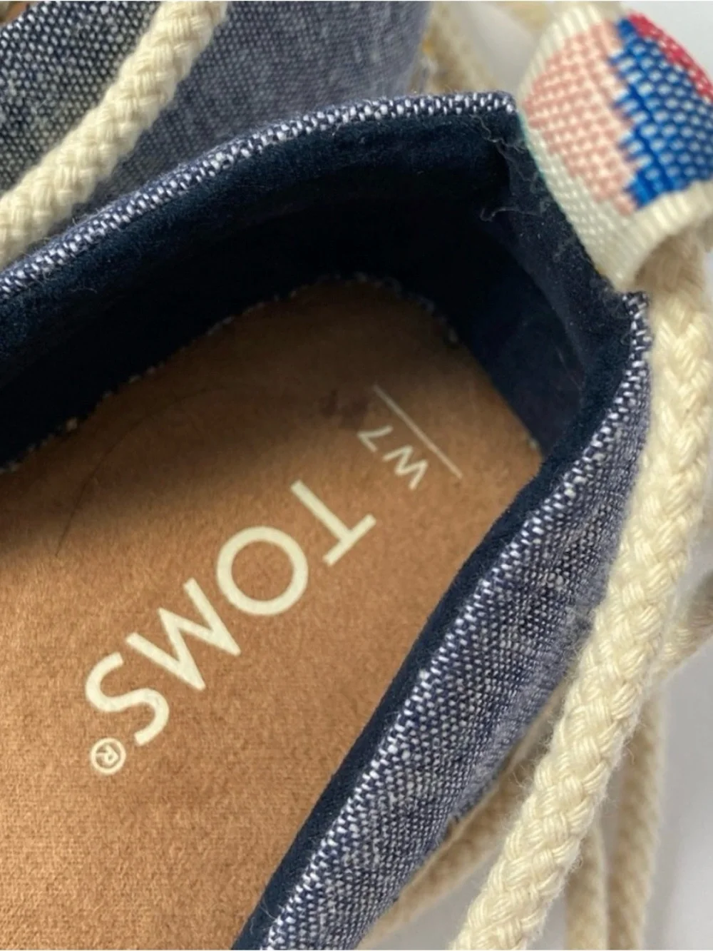 Toms / katalina blue espadrilles - ties at ankle